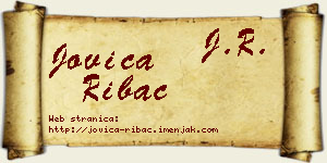 Jovica Ribać vizit kartica